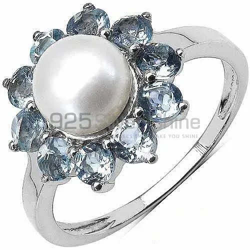 Sterling Silver Gemstone Ring, 925 silver shine