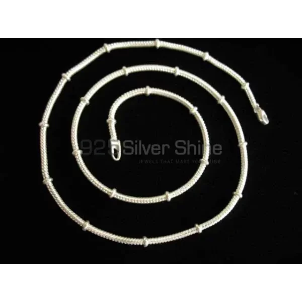 14"-24" Rounded Snake Chain Necklace 4mm in 925 Sterling Silver