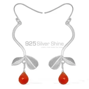 925 Solid Silver earring Exporters In Carnelian Gemstone Jewelry 925SB728