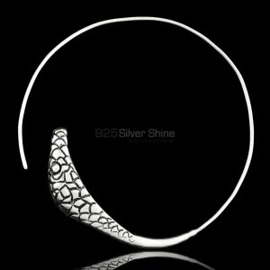 925 Solid Silver earrings In Snake Spiral 925ME116