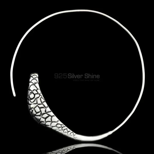 925 Solid Silver earrings In Snake Spiral 925ME116