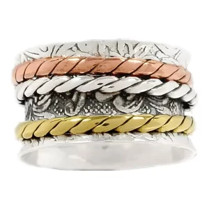 925 Stamped Handmade Spinner Rings At Best Price SMR106