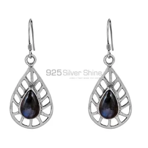 925 Sterling Silver earring In Blue Fire Labradorite Gemstone 925SE52