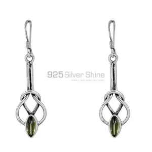 925 Sterling Silver earring In Natural Peridot Gemstone 925SE55