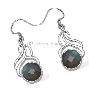925 Sterling Silver earrings Exporters In Genuine Labradorite Gemstone 925SE802