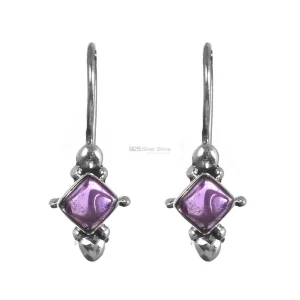 925 Sterling Silver earrings Exporters In Natural Amethyst Gemstone 925SE247