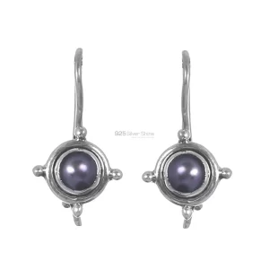 925 Sterling Silver earrings Exporters In Semi Precious Pearl Gemstone 925SE248