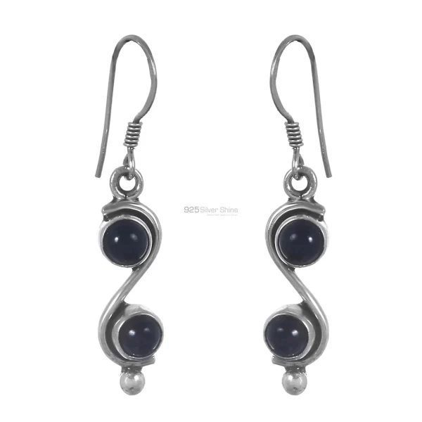 925 Sterling Silver earrings In Genuine Lapis Lazuli Gemstone 925SE301