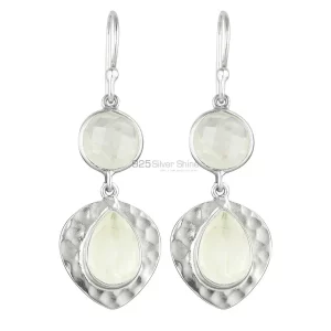 925 Sterling Silver earrings In Semi Precious Crystal Gemstone 925SE1835