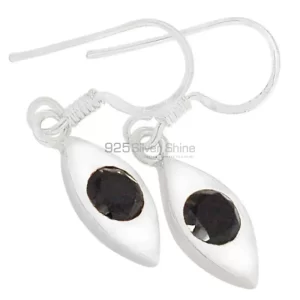 925 Sterling Silver earrings In Semi Precious Smoky Quartz Gemstone 925SE458