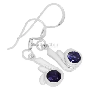 925 Sterling Silver earrings Manufacturer In Genuine Iolite Gemstone 925SE568