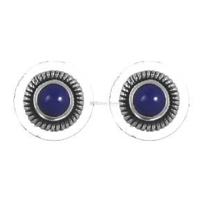 925 Sterling Silver earrings Manufacturer In Genuine Lapis Lazuli Gemstone 925SE252