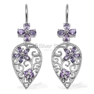 925 Sterling Silver earrings Manufacturer In Natural Amethyst Gemstone 925SE724