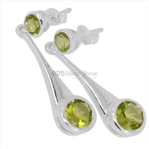 925 Sterling Silver earrings Manufacturer In Natural Peridot Gemstone 925SE487