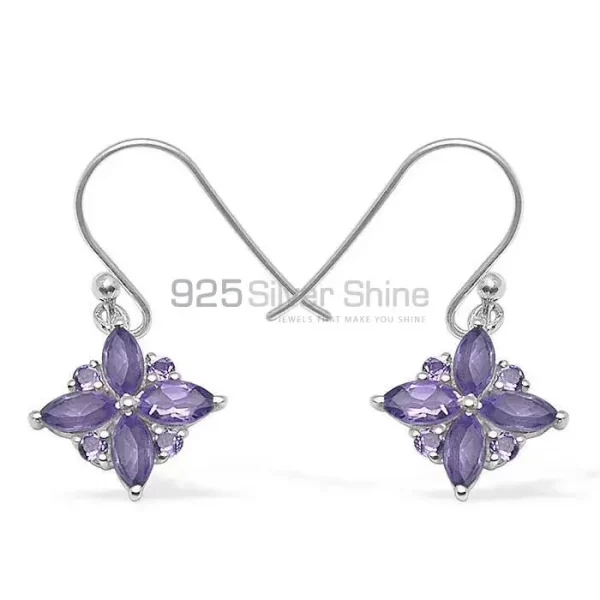 925 Sterling Silver earrings Manufacturer In Semi Precious Amethyst Gemstone 925SE1041