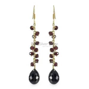 925 Sterling Silver earrings Manufacturer In Semi Precious Black Onyx Gemstone 925SE1348