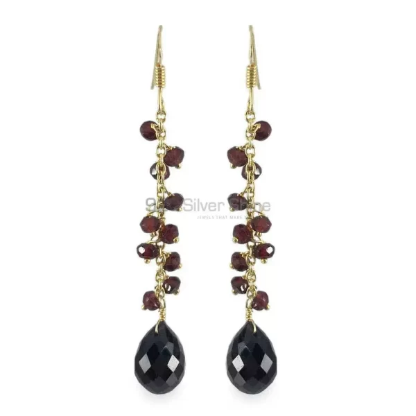 925 Sterling Silver earrings Manufacturer In Semi Precious Black Onyx Gemstone 925SE1348