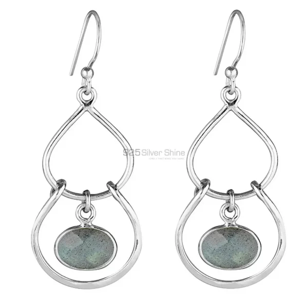 925 Sterling Silver earrings Wholesaler In Natural Labradorite Gemstone 925SE1855