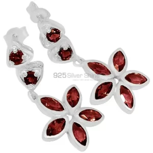 925 Sterling Silver earrings Wholesaler In Semi Precious Garnet Gemstone 925SE400