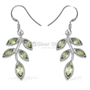 925 Sterling Silver earrings Wholesaler In Semi Precious Peridot Gemstone 925SE716