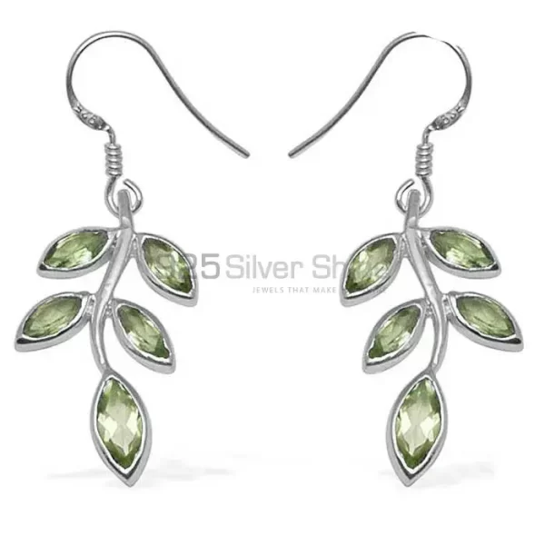 925 Sterling Silver earrings Wholesaler In Semi Precious Peridot Gemstone 925SE716