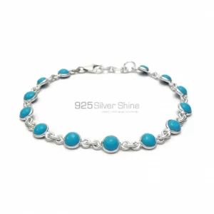 925 Sterling Silver Handmade Bracelets In Turquoise Gemstone Jewelry 925SB250