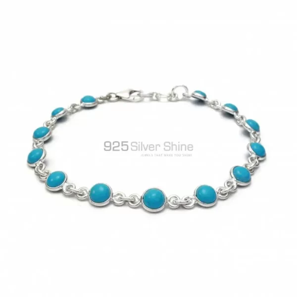 925 Sterling Silver Handmade Bracelets In Turquoise Gemstone Jewelry 925SB250