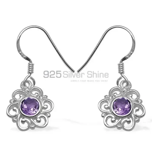 925 Sterling Silver Handmade earrings Exporters In Amethyst Gemstone Jewelry 925SE1063