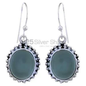 925 Sterling Silver Handmade earrings Exporters In Green Onyx Gemstone Jewelry 925SE1212