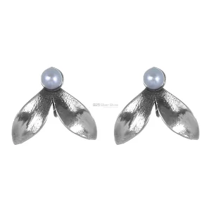 925 Sterling Silver Handmade earrings Exporters In Pearl Gemstone Jewelry 925SE273