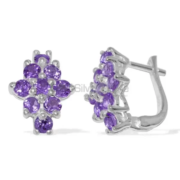 925 Sterling Silver Handmade earrings Manufacturer In Amethyst Gemstone Jewelry 925SE903