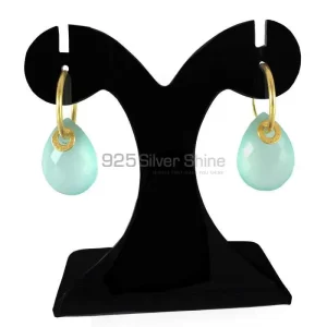 925 Sterling Silver Handmade earrings Manufacturer In Chalcedony Gemstone Jewelry 925SE1289