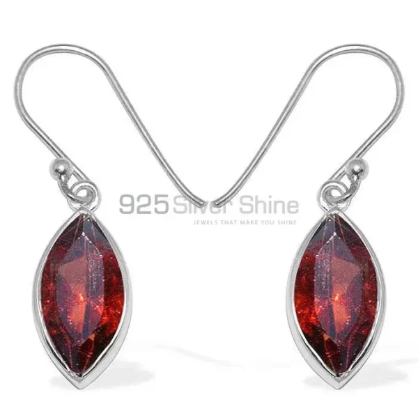 925 Sterling Silver Handmade earrings Suppliers In Garnet Gemstone Jewelry 925SE1141