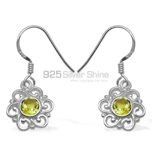 925 Sterling Silver Handmade earrings Suppliers In Peridot Gemstone Jewelry 925SE1062