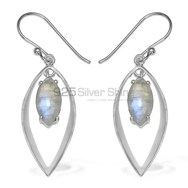 925 Sterling Silver Handmade earrings Suppliers In Rainbow Moonstone Jewelry 925SE904