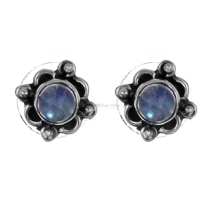 925 Sterling Silver Handmade earrings Suppliers In Rainbow Moonstone Jewelry 925SE272