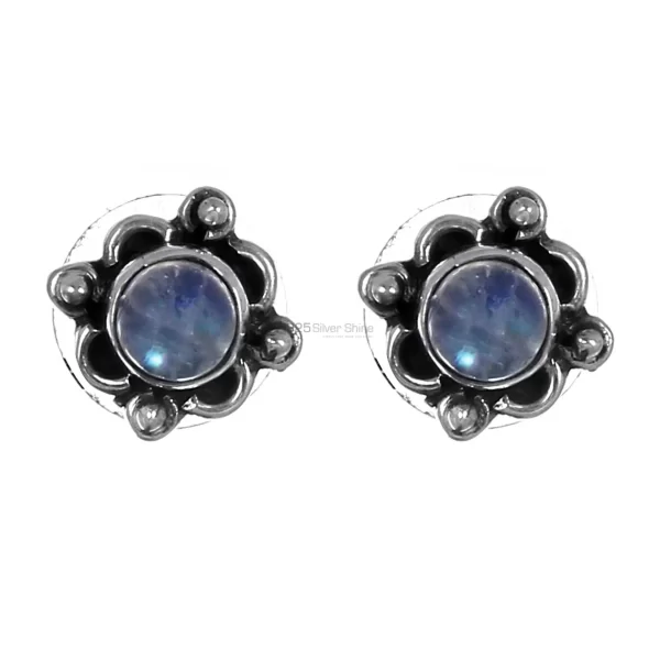 925 Sterling Silver Handmade earrings Suppliers In Rainbow Moonstone Jewelry 925SE272