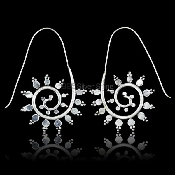 925 Sterling Silver Handmade Spiral earring 925ME114