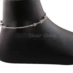 925 Sterling Silver Plain Anklet Collection