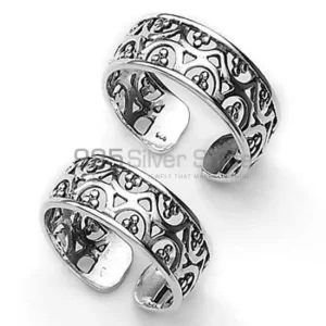 925 Sterling Silver Plain Toe Ring Jewelry 925STR05
