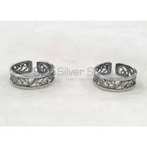 925 Sterling Silver Plain Toe Ring Jewelry 925STR84