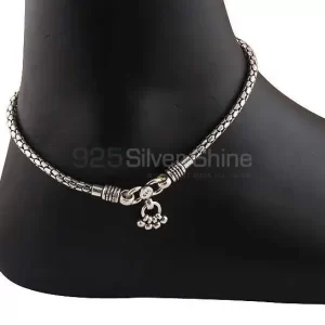 925 Sterling Silver Sank Chain Anklet