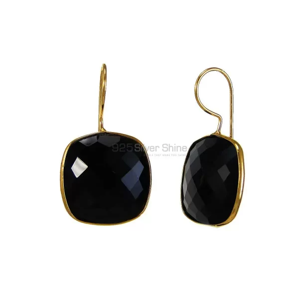 Affordable 925 Sterling Silver earrings In Black Onyx Gemstone Jewelry 925SE1970