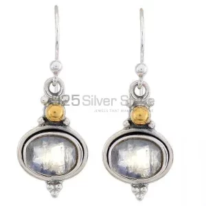 Affordable 925 Sterling Silver earrings In Blue Topaz Gemstone Jewelry 925SE1216