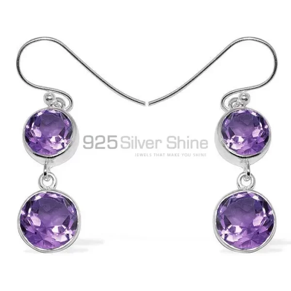 Affordable 925 Sterling Silver earrings Wholesaler In Amethyst Gemstone Jewelry 925SE1156