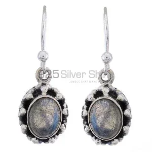 Affordable 925 Sterling Silver earrings Wholesaler In Labradorite Gemstone Jewelry 925SE1226