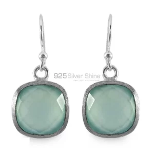 Affordable 925 Sterling Silver Handmade earrings Exporters In Chalcedony Gemstone Jewelry 925SE1315
