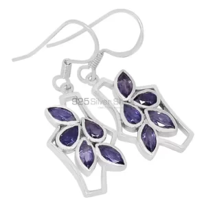 Affordable 925 Sterling Silver Handmade earrings Exporters In Iolite Gemstone Jewelry 925SE613