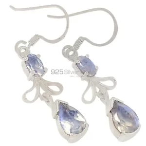 Affordable 925 Sterling Silver earrings Exporters In Rainbow Moonstone Jewelry 925SE376