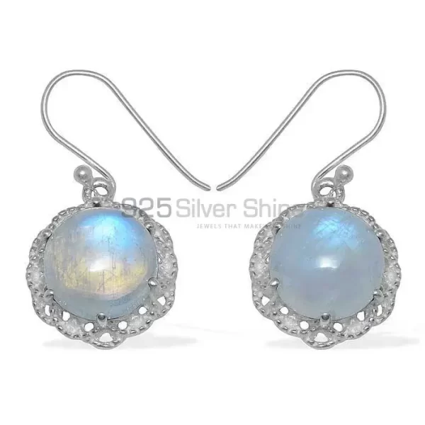 Affordable 925 Sterling Silver earrings Exporters In Rainbow Moonstone Jewelry 925SE850